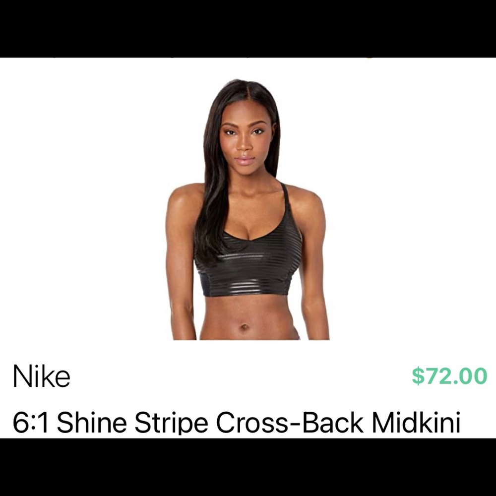 Nike 6:1 Shine cross back midkini